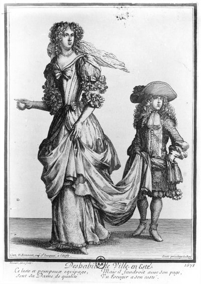 The Summer City Dress, 1678 by Nicolas Bonnart